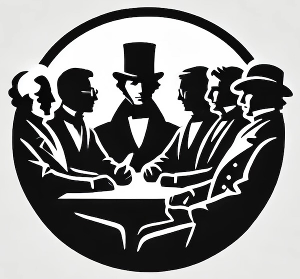 Men discussion graphic