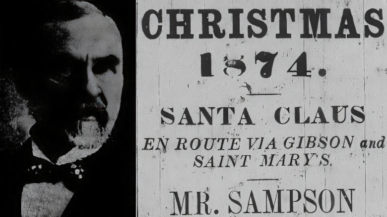 Charles A. Sampson. NB's First Santa